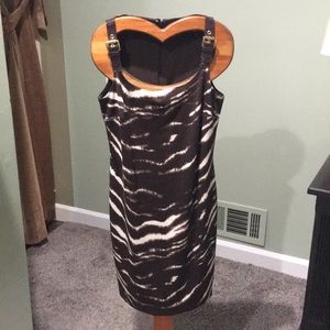 Brown Print Dress